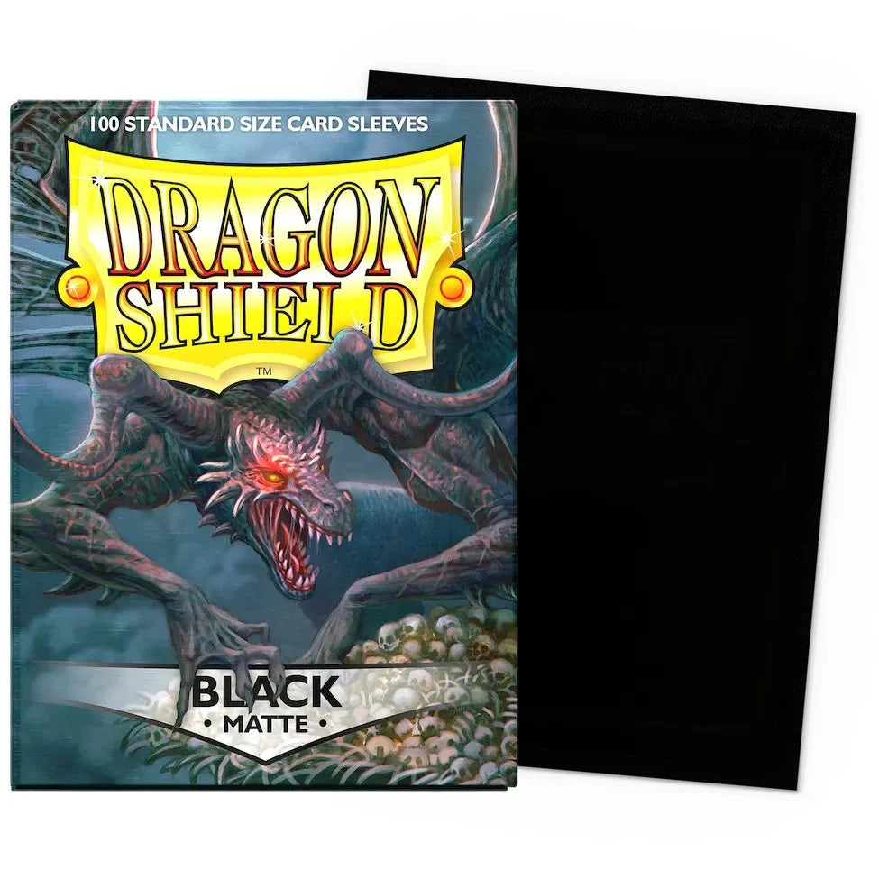 Dragon Shield – Standard Sleeves – Black Matte – 100 Sleeves