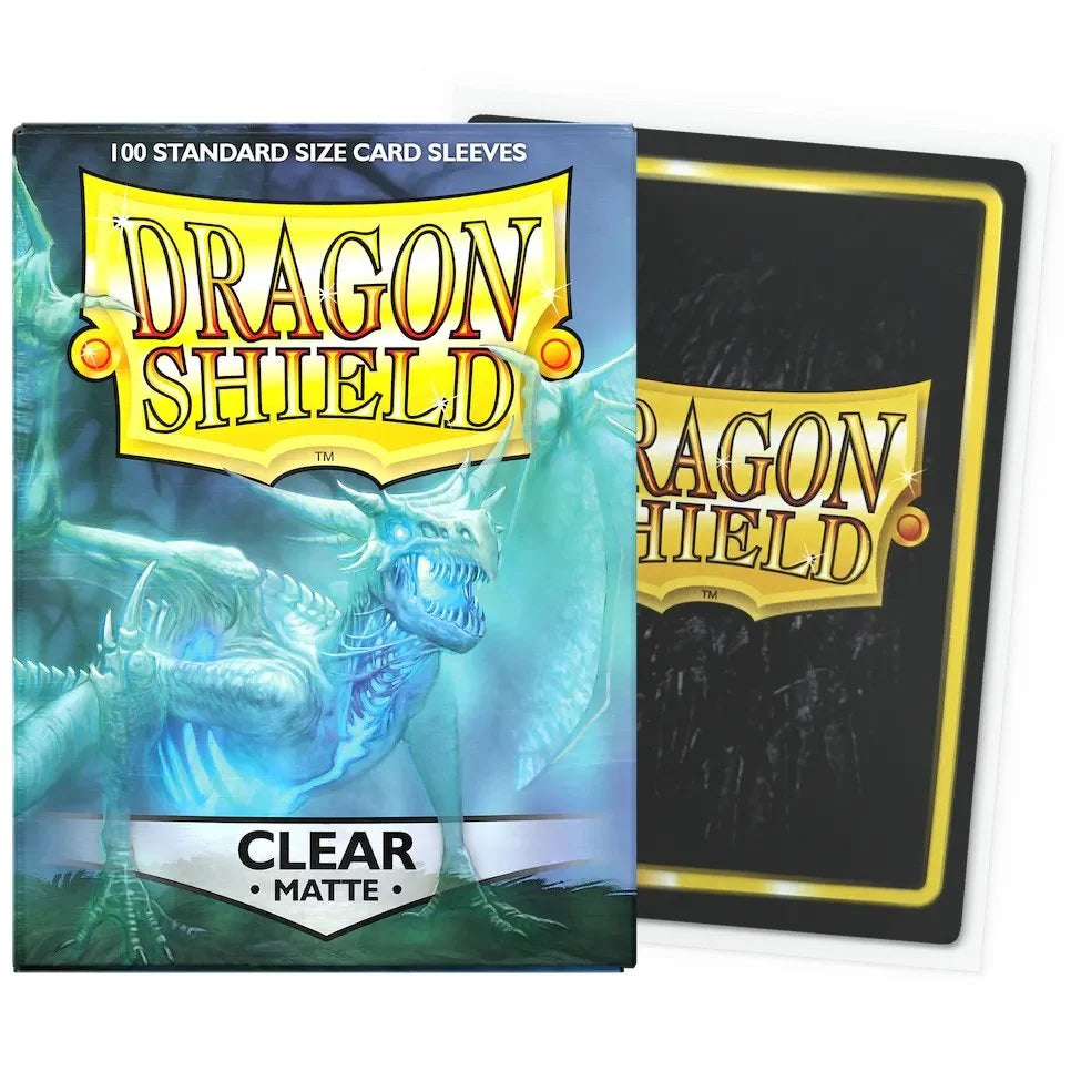 Dragon Shield – Standard Sleeves – Clear Matte - 100 Sleeves